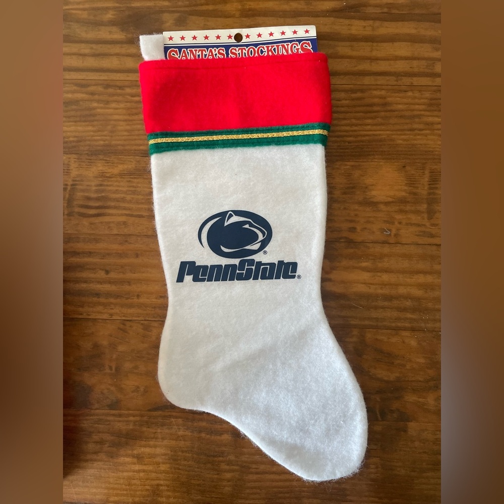 Vintage Penn State Christmas Stocking NWT 
Collegiate Holiday Retro Fans